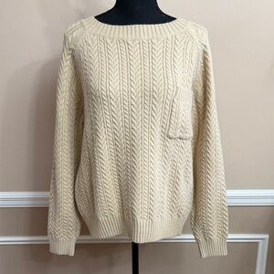 Cream Cable Knit Sweater